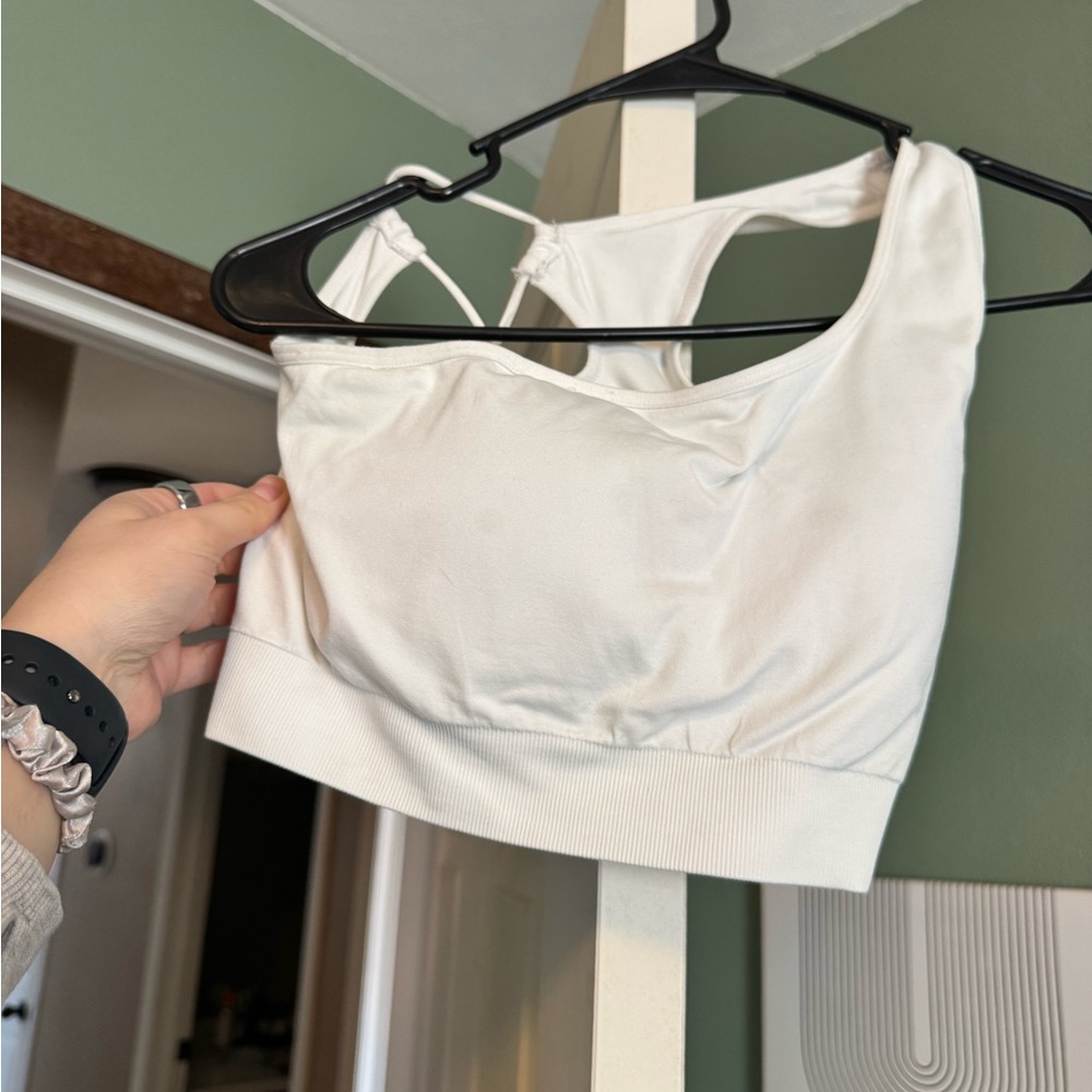 NVGTN White Sports Bra